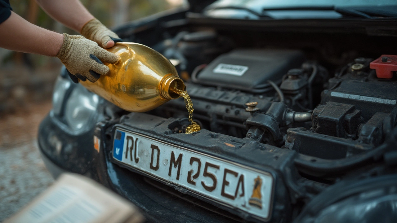 Správný postup při dolévání motorového oleje