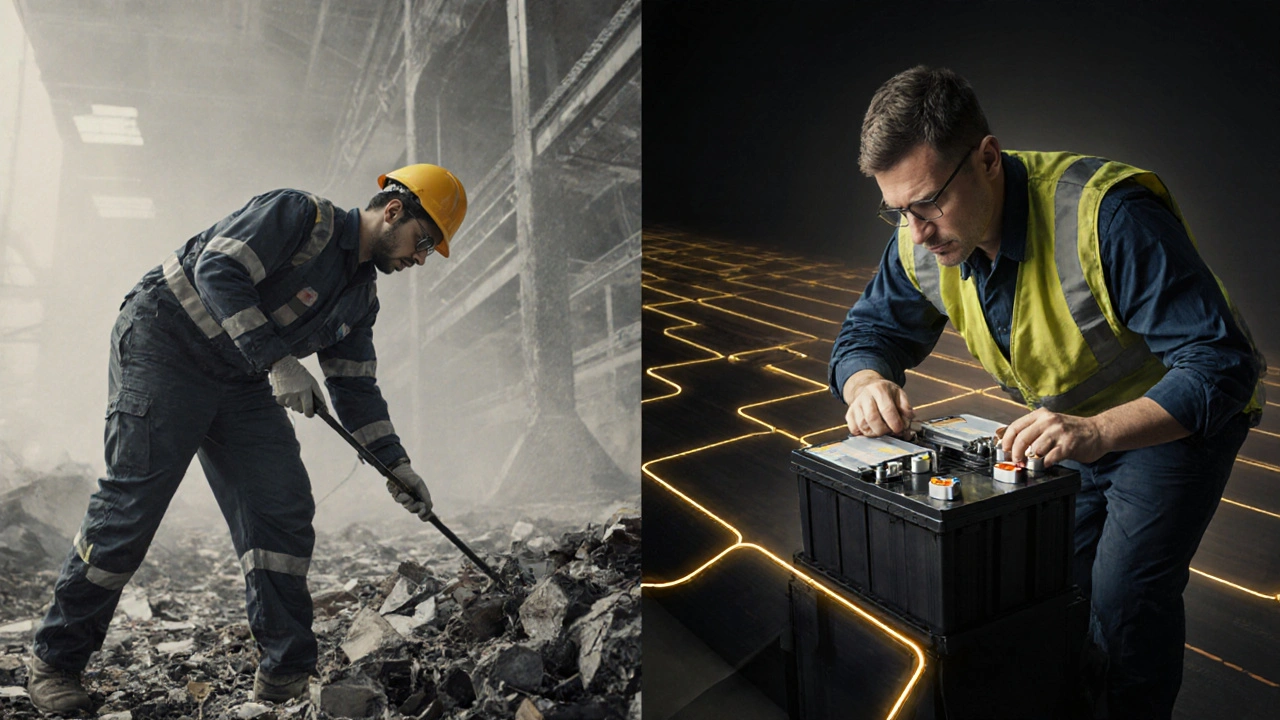 Vývojová cesta popeláře od čištění k technické pozici v elektromobilní výrobě.