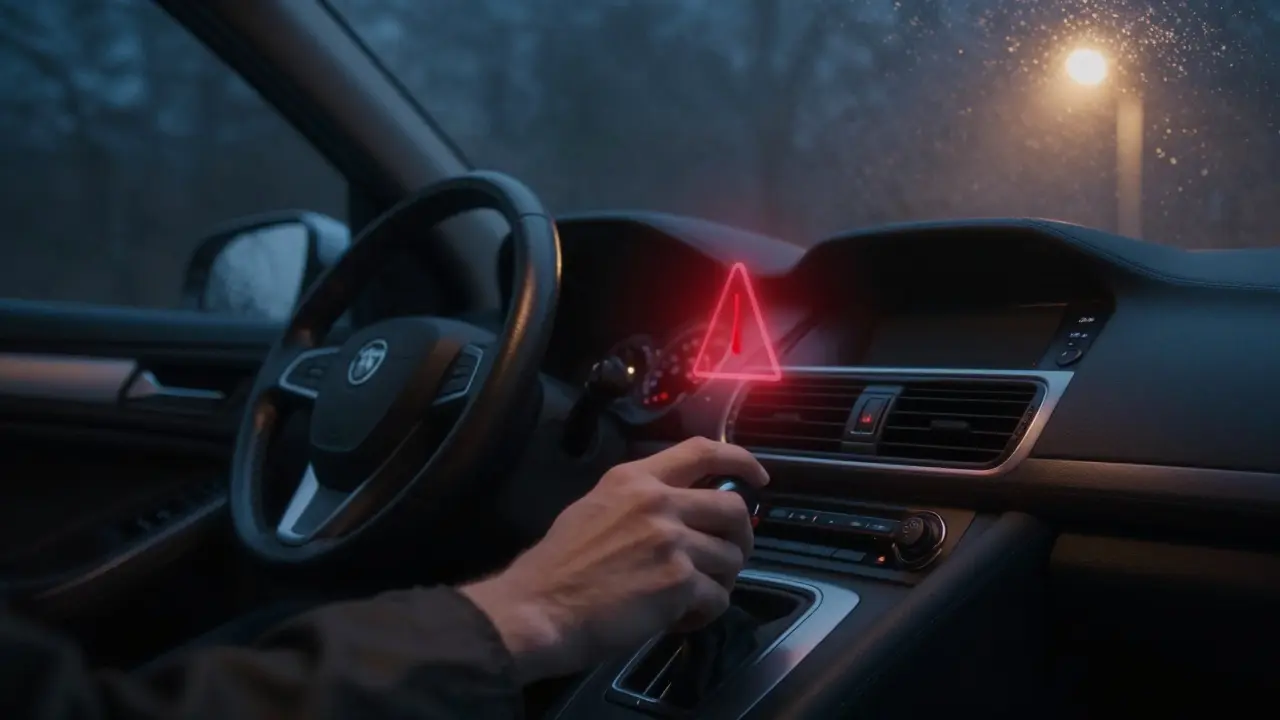 Vodič se zastavil u převodovky, žádné varování na panelu, ale cítí problém.