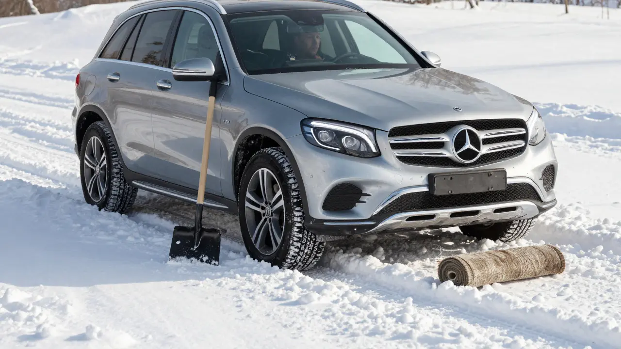Co dělat, když zapadne auto: praktický návod pro Mercedes-Benz